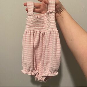 Kissy Kissy Pink and White Striped Bodysuit 18-24 mo